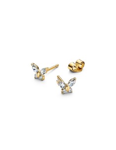 Pendientes de botón Mariposa Oro 14K – Pandora 264264C01 2