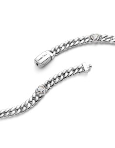Pulsera Cadena Cubana Corazones Plata 925 – Pandora Timeless 594226C01 2