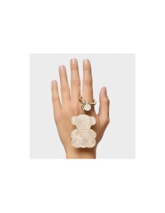 Llavero TOUS Bold bear lines beige