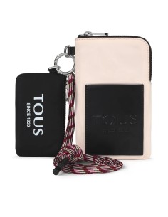 Portamóvil y mini neceser nude & negro TOUS Empire Soft – Ref. 2001584352 | Funcionalidad urbana