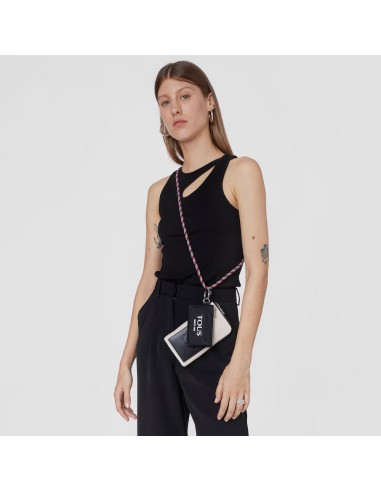 Portamóvil y mini neceser nude & negro TOUS Empire Soft – Ref. 2001584352 | Funcionalidad urbana
