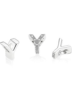 Charm Pandora de plata inicial letra Y