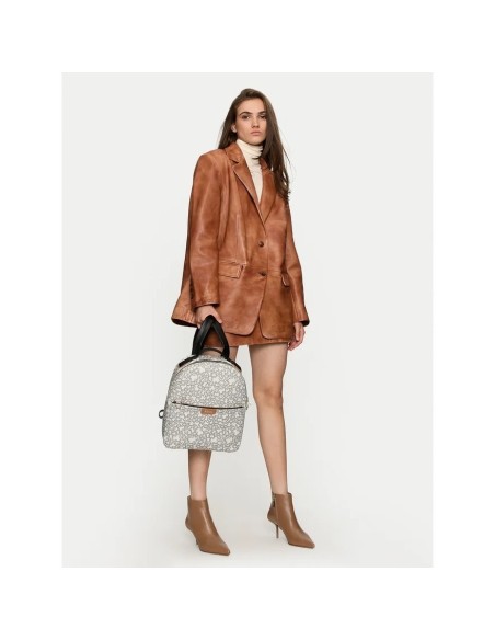 Mochila mini beige y negra TOUS Kaos – Ref. 2001037543 | Estilo urbano compacto