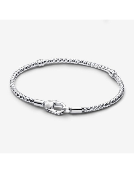 Pulsera de Cadena con Cierre de Tachuelas en Plata de Ley | Pandora