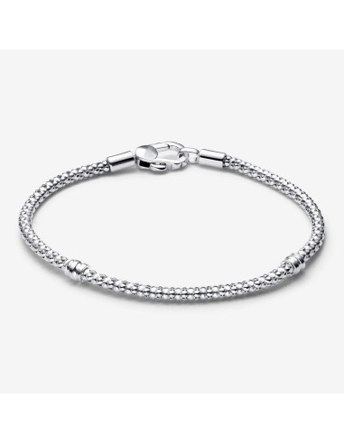 Pulsera de Cadena con Cierre de Tachuelas en Plata de Ley | Pandora