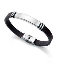 Pulsera de acero y caucho negro para hombre de Viceroy Fashion