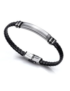 Pulsera Viceroy Fashion de acero y piel para hombre. 2