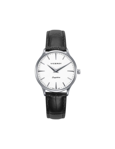 Reloj Viceroy 45116‑07 Swiss Made mujer – caja acero 32 mm, correa piel negra