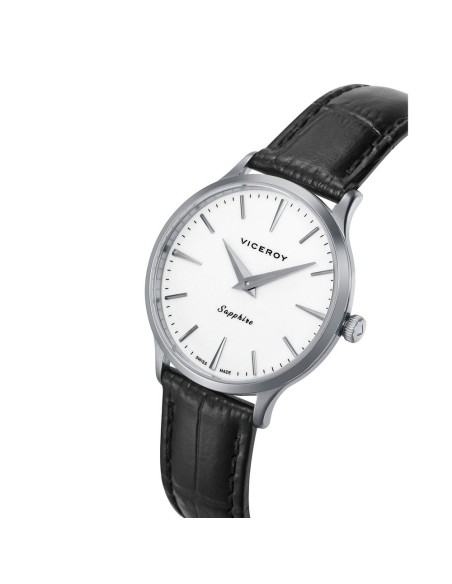 Reloj Viceroy 45116‑07 Swiss Made mujer – caja acero 32 mm, correa piel negra