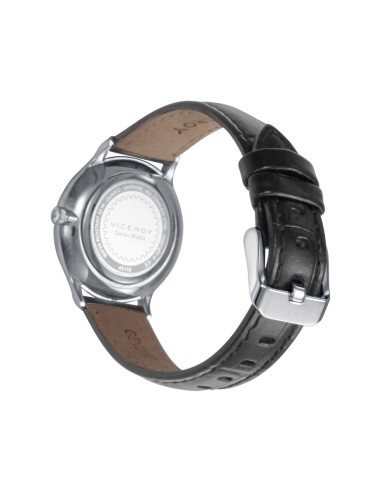 Reloj Viceroy 45116‑07 Swiss Made mujer – caja acero 32 mm, correa piel negra