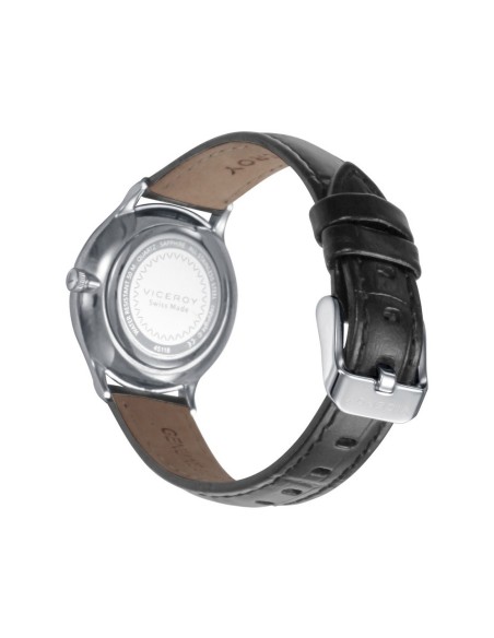 Reloj Viceroy 45116‑07 Swiss Made mujer – caja acero 32 mm, correa piel negra
