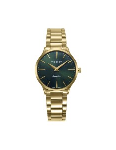 Viceroy 45118‑67 – Reloj mujer acero dorado esfera verde Swiss Made