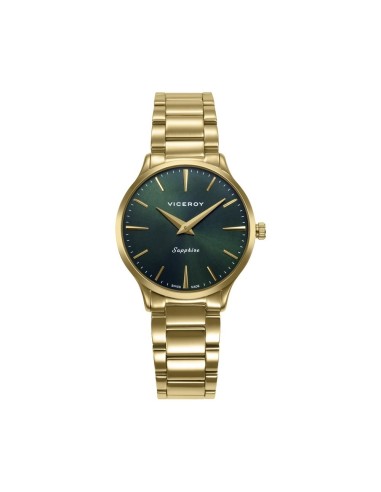 Viceroy 45118‑67 – Reloj mujer acero dorado esfera verde Swiss Made