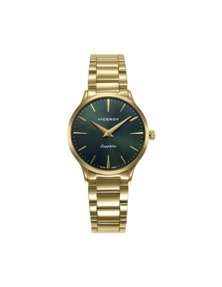 Viceroy 45118‑67 – Reloj mujer acero dorado esfera verde Swiss Made