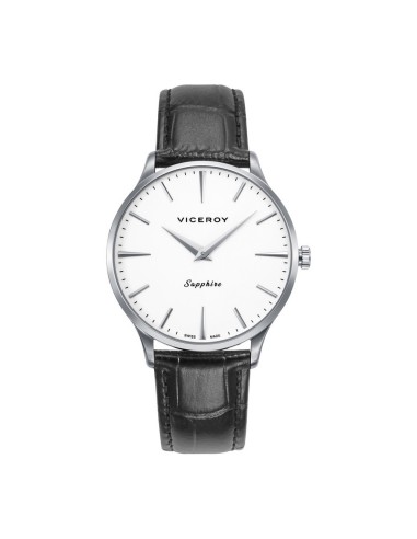 Viceroy 45117‑07 – Reloj hombre acero 40 mm esfera blanca cristal zafiro Swiss Made