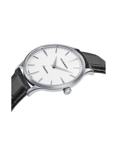 Viceroy 45117‑07 – Reloj hombre acero 40 mm esfera blanca cristal zafiro Swiss Made