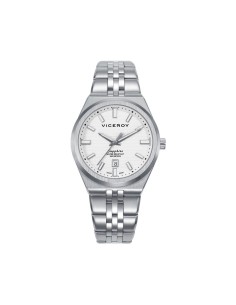 Reloj mujer Viceroy Swiss Made 45114‑07 – acero, esfera blanca
