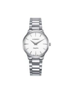 Reloj mujer Viceroy Swiss Made 45118‑07 – acero, esfera blanca
