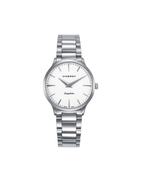 Reloj mujer Viceroy Swiss Made 45118‑07 – acero, esfera blanca