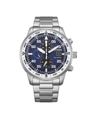 Citizen CA0880‑58L – Reloj Eco‑Drive Aviator 44 mm Azul / Acero