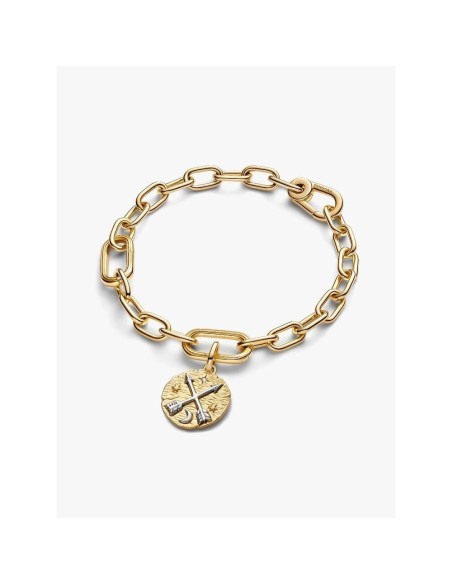 Medallón Pandora ME “Flechas Cruzadas” – Plata y Oro 14 k 764081C01