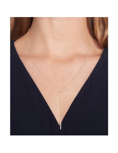 Collar Tommy Hilfiger Bar Chain dorado con cristales – Ref. 2780998 2