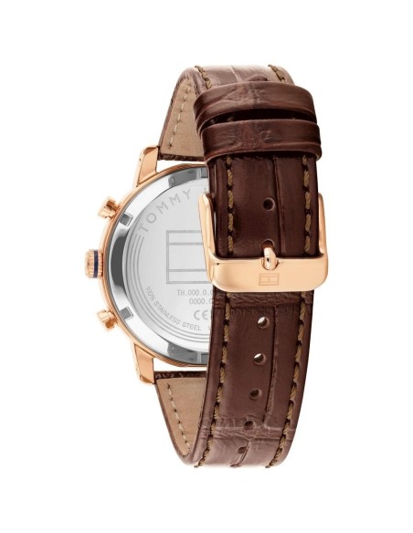 Reloj Tommy Hilfiger TH‑OXFORD 1710727 – 42 mm rose gold cuero marrón