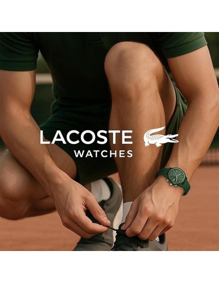 Reloj Lacoste 12.12 Move 2011471 – Multifunción verde & correa silicona hombre