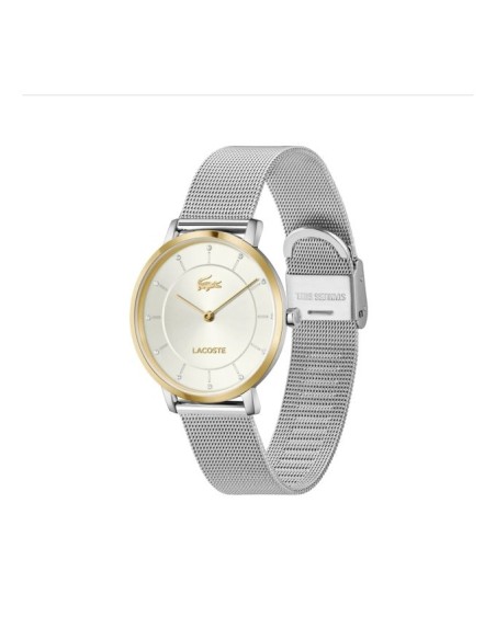 Reloj Lacoste Crocorigin 2001472 – Mujer acero plateado 35 mm esfera clara