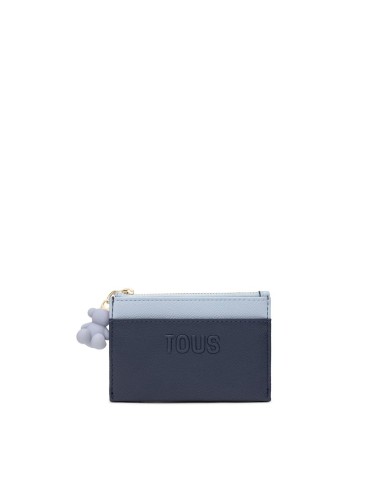 Monedero‑tarjetero Audree Saffiano azul marino | TOUS