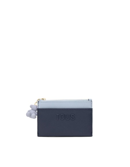 Monedero‑tarjetero Audree Saffiano azul marino | TOUS