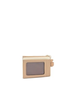 Monedero‑tarjetero Audree Saffiano beige y arena | TOUS 2