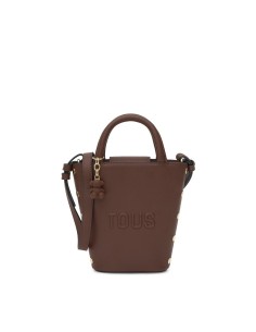 Mini bolso marrón Back to basics | TOUS