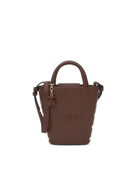 Mini bolso marrón Back to basics | TOUS