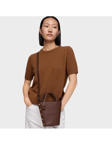 Mini bolso marrón Back to basics | TOUS