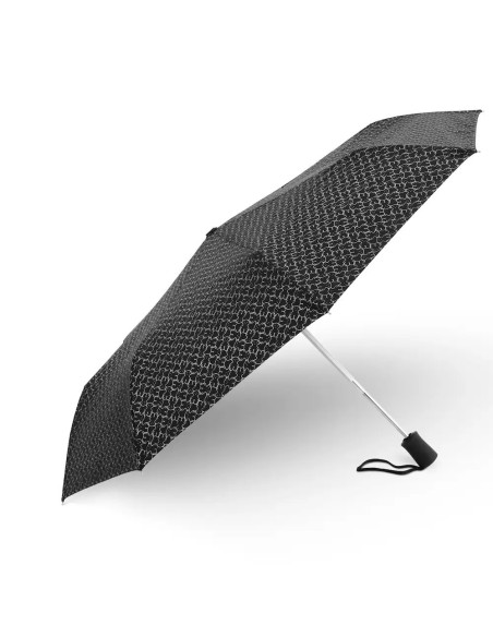Paraguas plegable “Milosos” negro compacto | TOUS