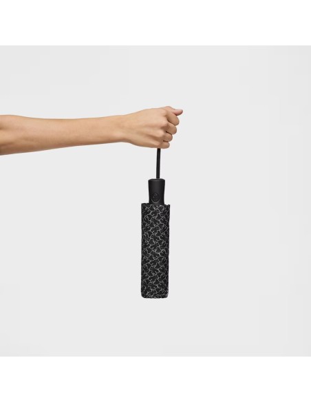 Paraguas plegable “Milosos” negro compacto | TOUS