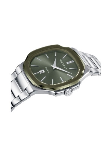 Reloj Viceroy 45111‑67 Hombre Acero Esfera Verde Elegante 41 mm