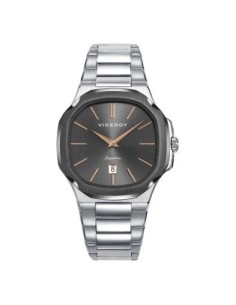Reloj Viceroy 45111‑17 Hombre Esfera Gris con Detalles Rosa | Caja Acero 41 mm