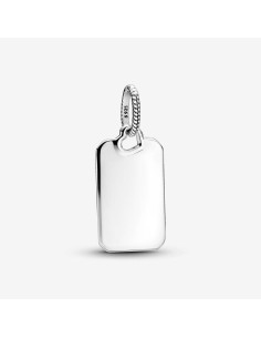 Colgante Rectangular de Plata de Ley Personalizable | Pandora 398611C00