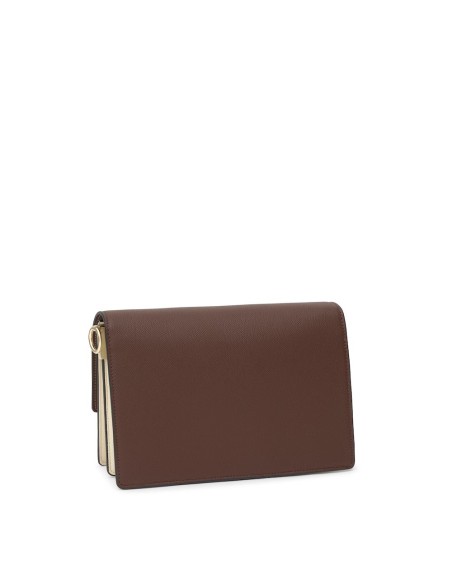 Bandolera mediana Audree Saffiano beige‑marrón | TOUS 2002358201