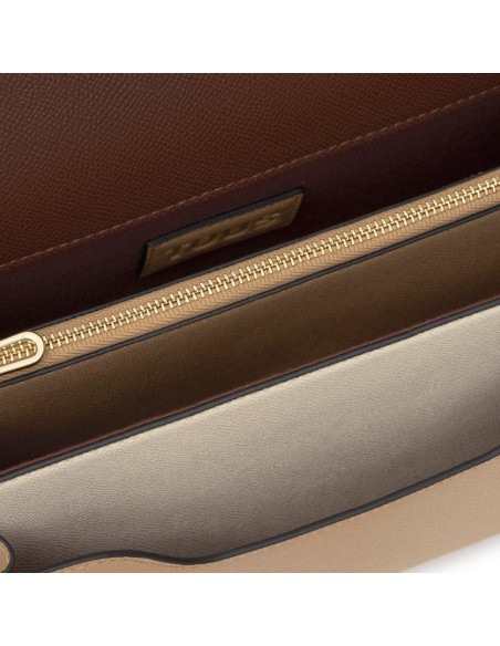 Bandolera mediana Audree Saffiano beige‑marrón | TOUS 2002358201