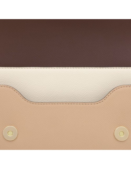 Bandolera mediana Audree Saffiano beige‑marrón | TOUS 2002358201