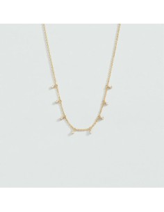 Collar corto DAUPHINE Cristal Dorado – Agatha Paris en plata de ley bañada en oro