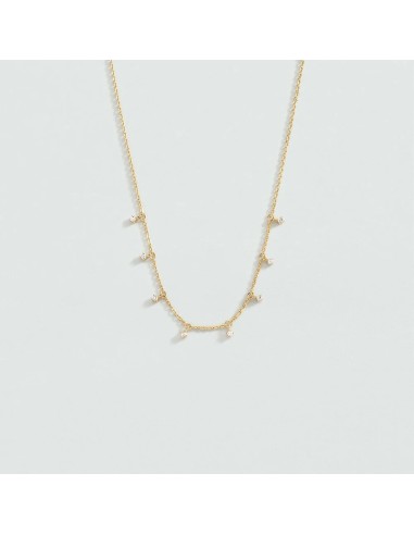 Collar corto DAUPHINE Cristal Dorado – Agatha Paris en plata de ley bañada en oro