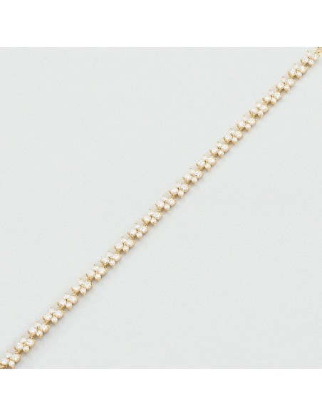 Pulsera cadena BELOVED Cristal Dorado – Agatha Paris