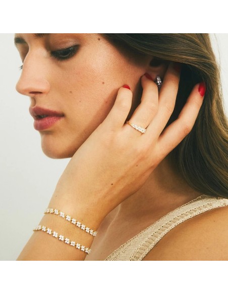 Pulsera cadena BELOVED Cristal Dorado – Agatha Paris
