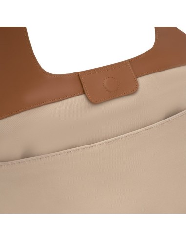 Bolso Capazo Grande Camel TOUS Lirio Rafia - Estilo y Funcionalidad en Rafia y Piel