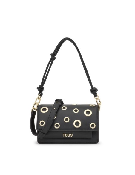 Bandolera pequeña negra Audree Eyelets de TOUS