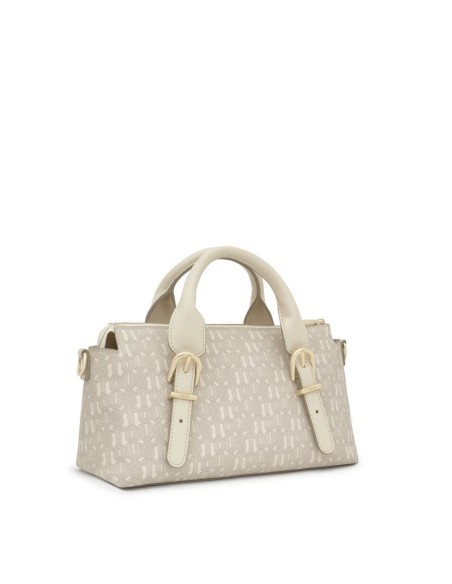 Bolso de mano mediano beige Audree Eyelets de TOUS